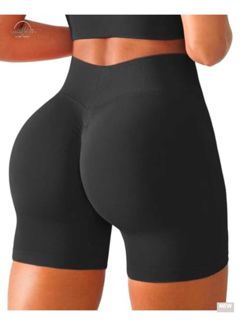 Scrunch Butt Lifting Seamless Shorts High Waist V Back Compression Gym